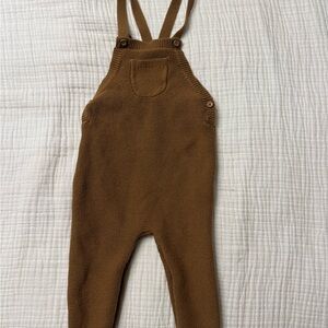 Carter's Tan Knit Kids Overalls